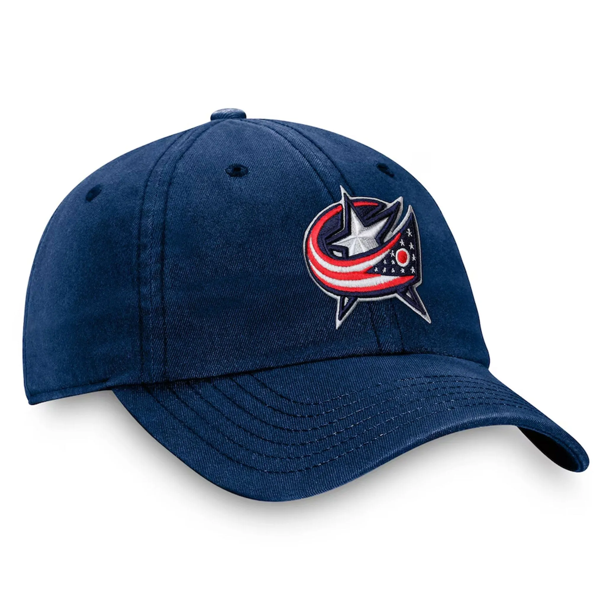 Fanatics Core Unstructured Primary Logo Adjustable Hat - Columbus Blue Jackets