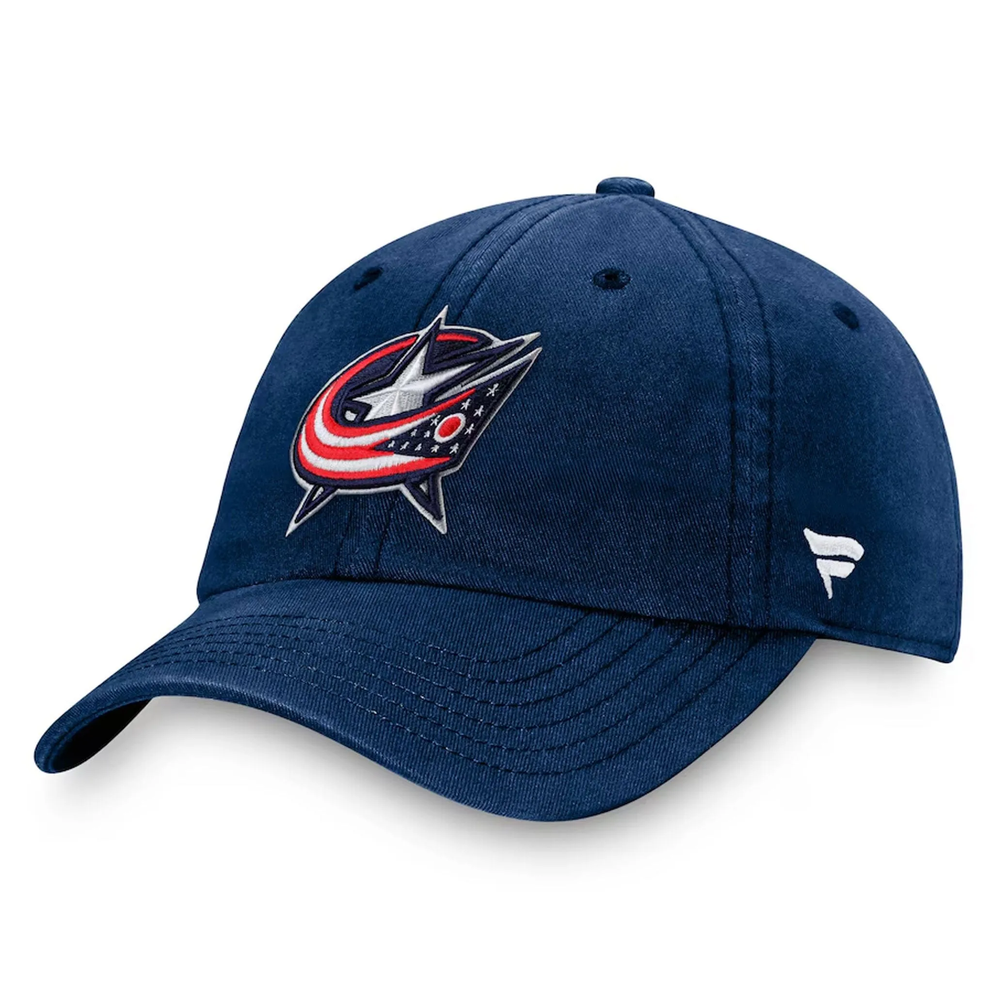 Fanatics Core Unstructured Primary Logo Adjustable Hat - Columbus Blue Jackets