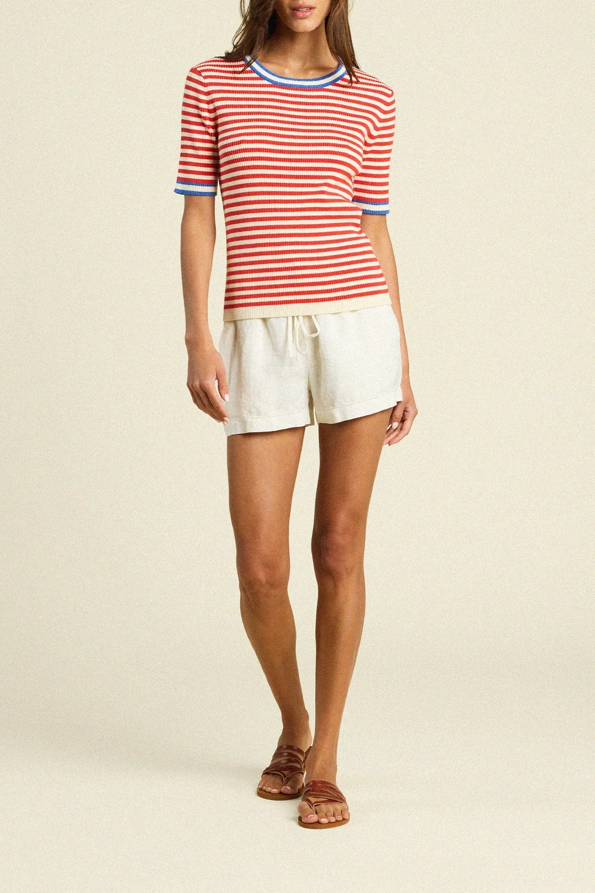 Farrah Sweater - Red Stripe