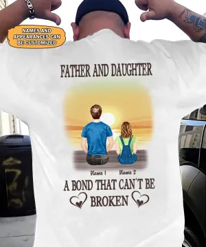 Father and daughter a bond that can't be broken personalized gift for father's day-Htv