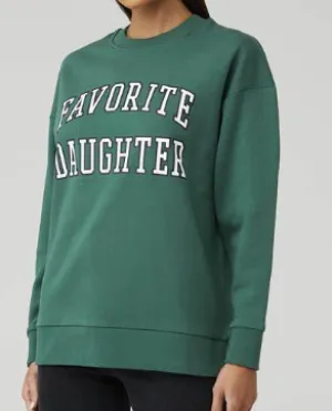 Favorite Daughter Collegiate Sweatshirt - Evergreen