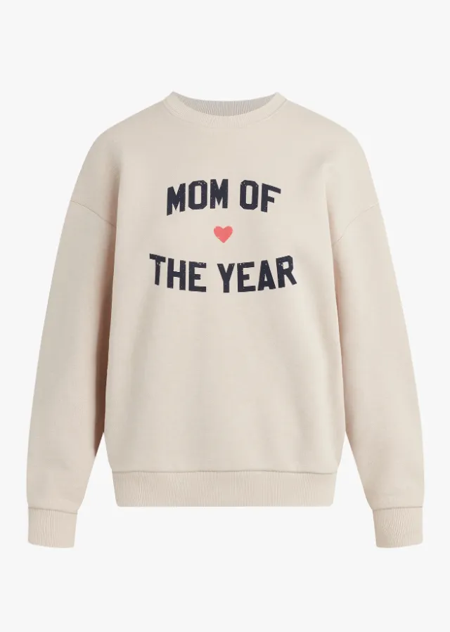 Favorite Daughter Mom of the Year Sweatshirt - Heather Oatmeal