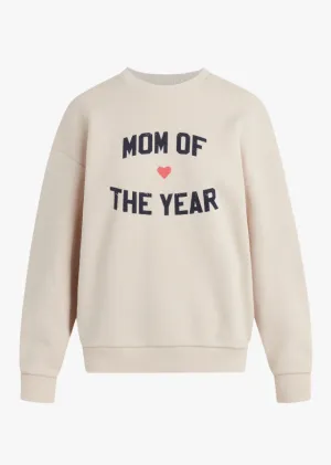 Favorite Daughter Mom of the Year Sweatshirt - Heather Oatmeal
