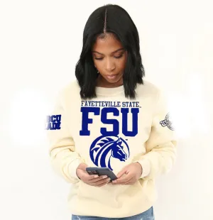 Fayetteville State | CIAA 2024 CREAM Chenille Sweatshirt -aja