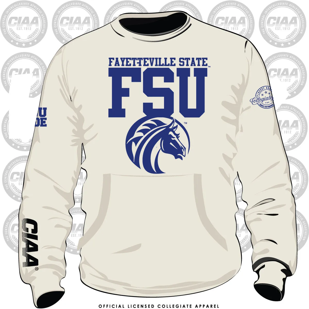 Fayetteville State | CIAA 2024 CREAM Chenille Sweatshirt -aja