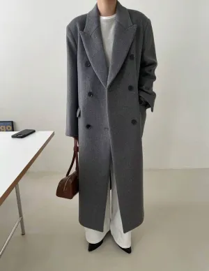 FELICIA WOOL OVERCOAT GREY