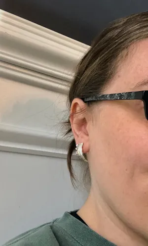 Fern Hoop Earrings