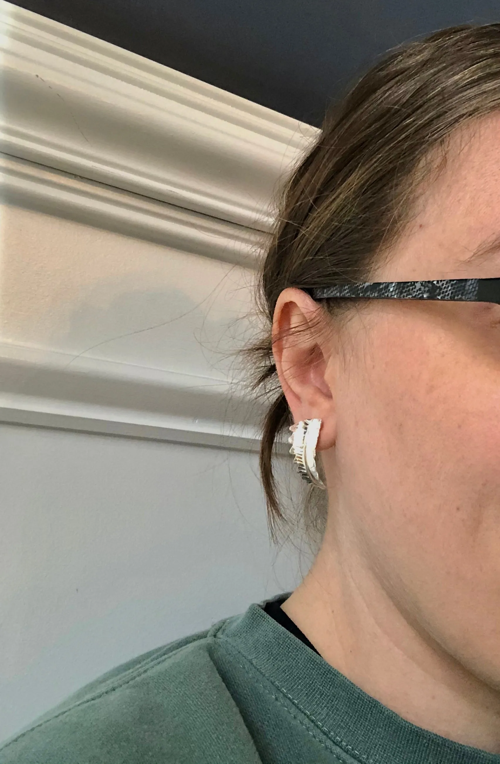 Fern Hoop Earrings