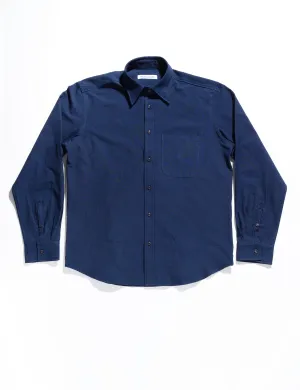 FINAL SALE: BKT14 Casual Shirt in Sturdy Chambray - Deep Indigo