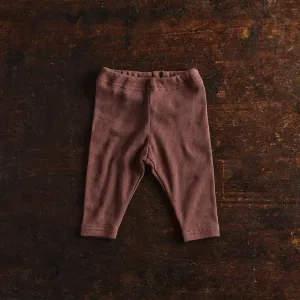 Finch Baby Leggings - Cotton Pointelle - Damson