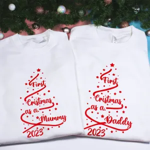First Christmas As a Mummy and a Daddy Matching Sweatshirts