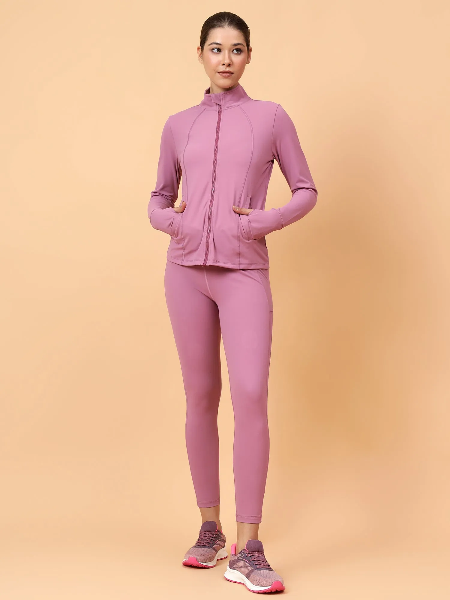 Fitkin Women Pink Fit Move Run Jacket