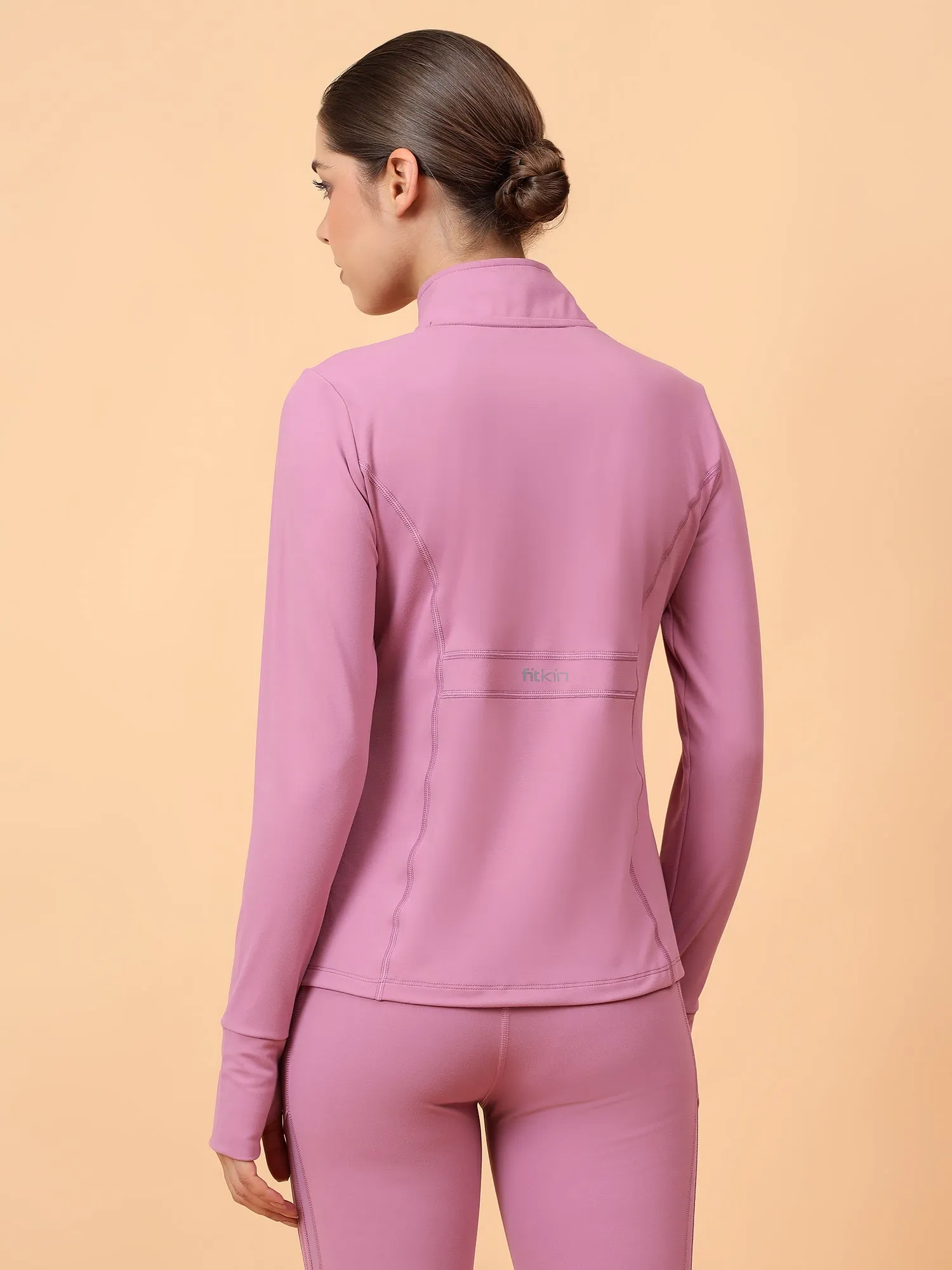 Fitkin Women Pink Fit Move Run Jacket