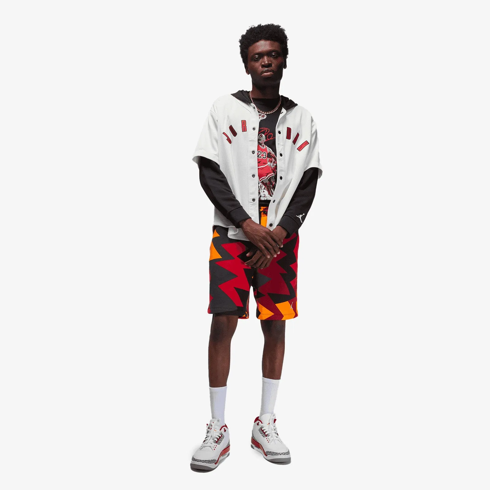 Flight MVP Wordmark Button Up Shirt - White