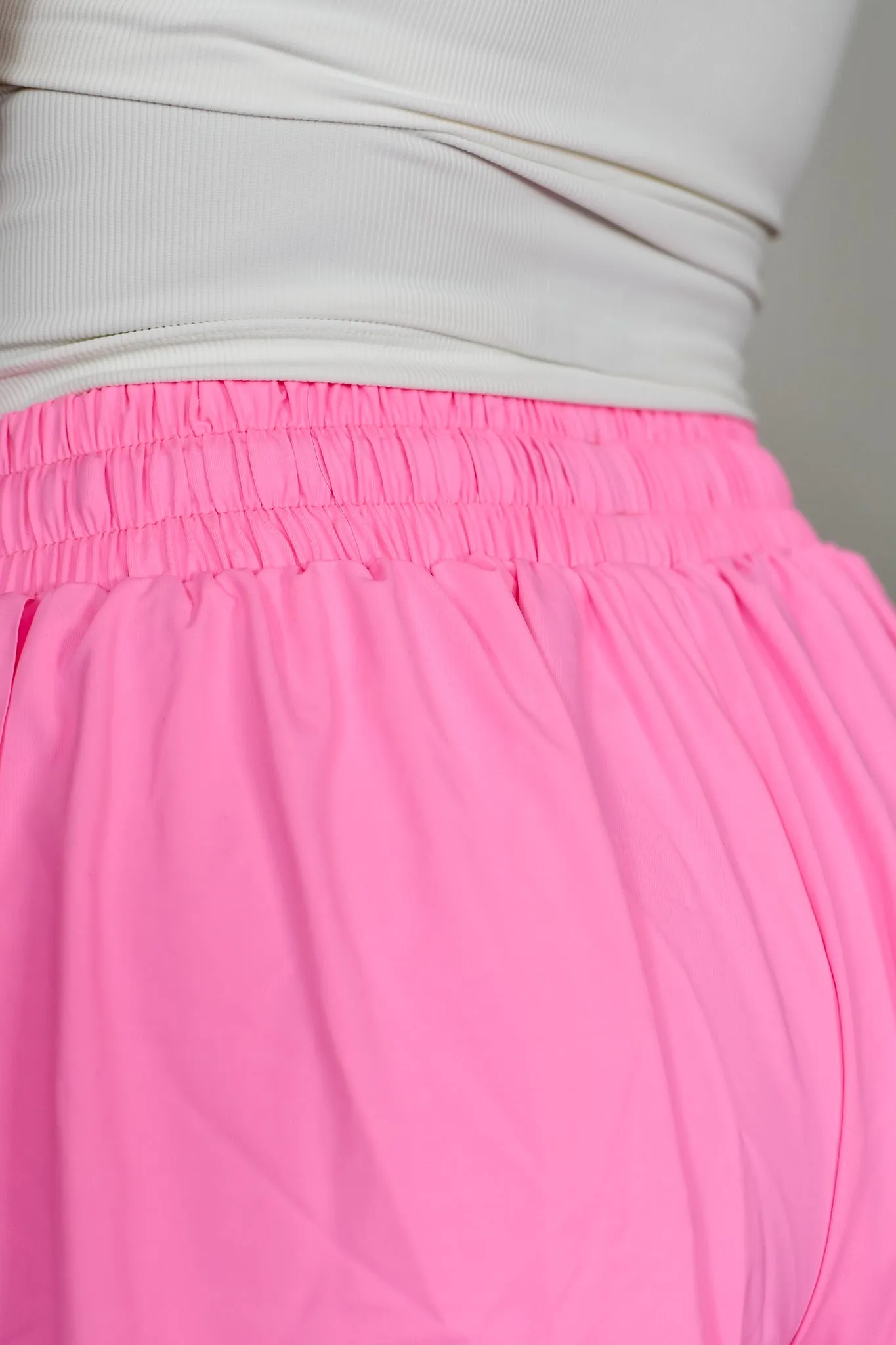 Flutter Away Butterfly Shorts - Perfect Pink