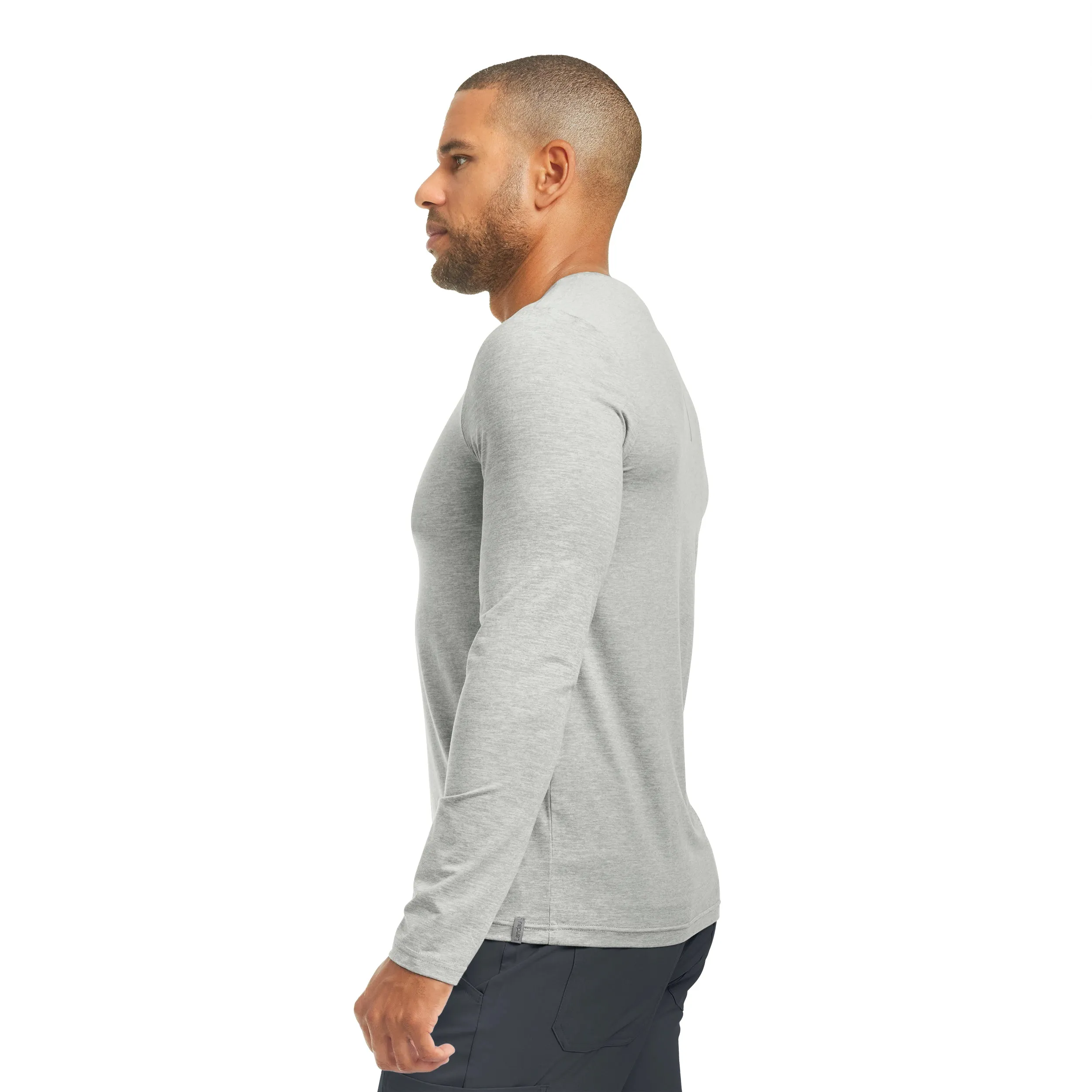 Forward LT112 Men's Long Sleeve Tee Heather Light Gray