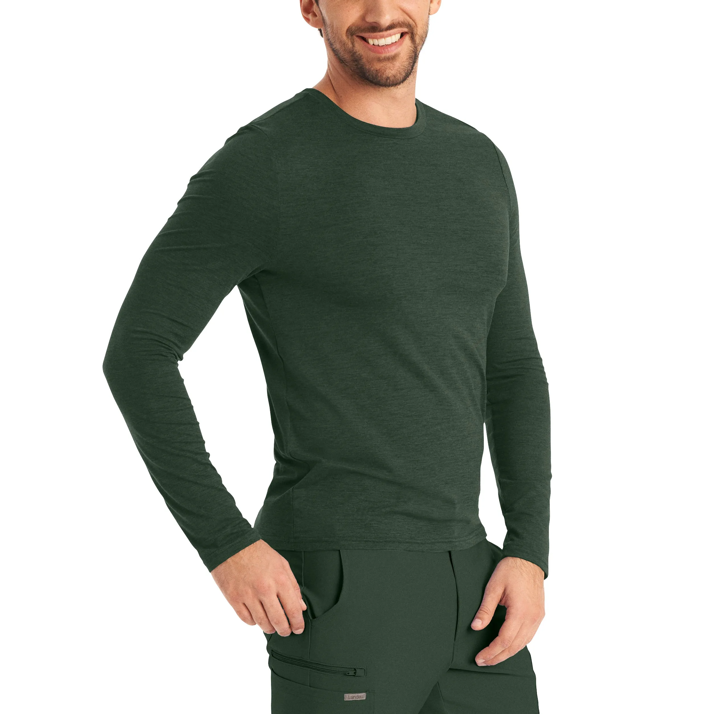 Forward LT112 Men's Long Sleeve Tee Heather Mountain View