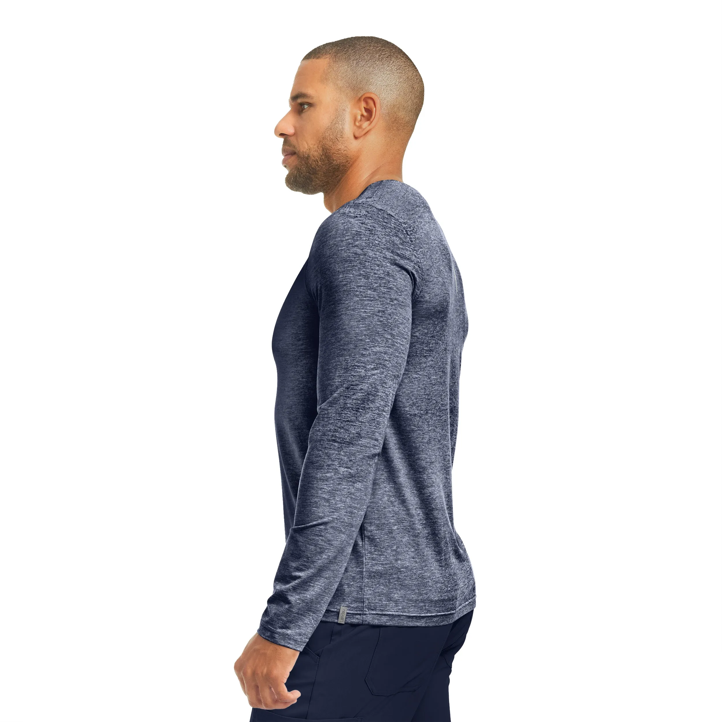 Forward LT112 Men's Long Sleeve Tee Heather Navy