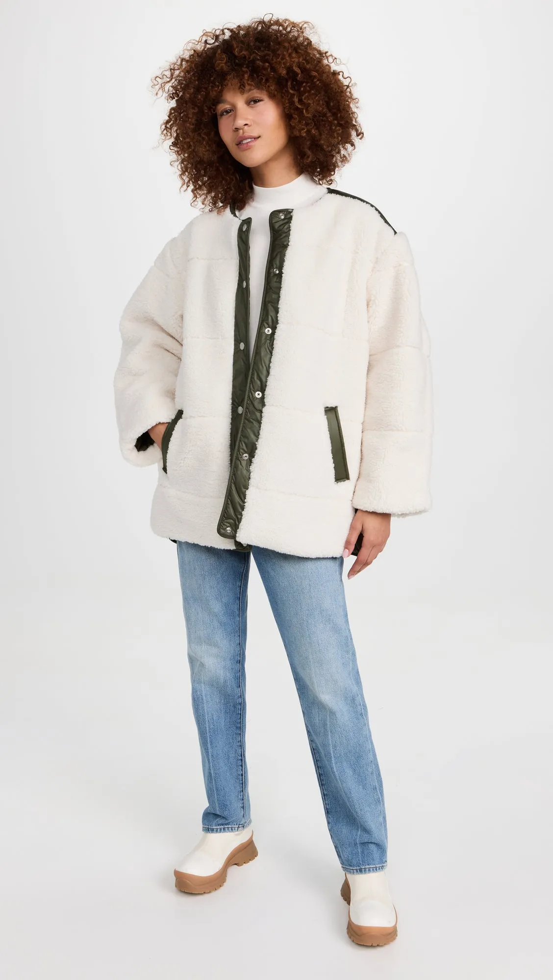 FRAME Oversize Army Liner - Sherpa SzM