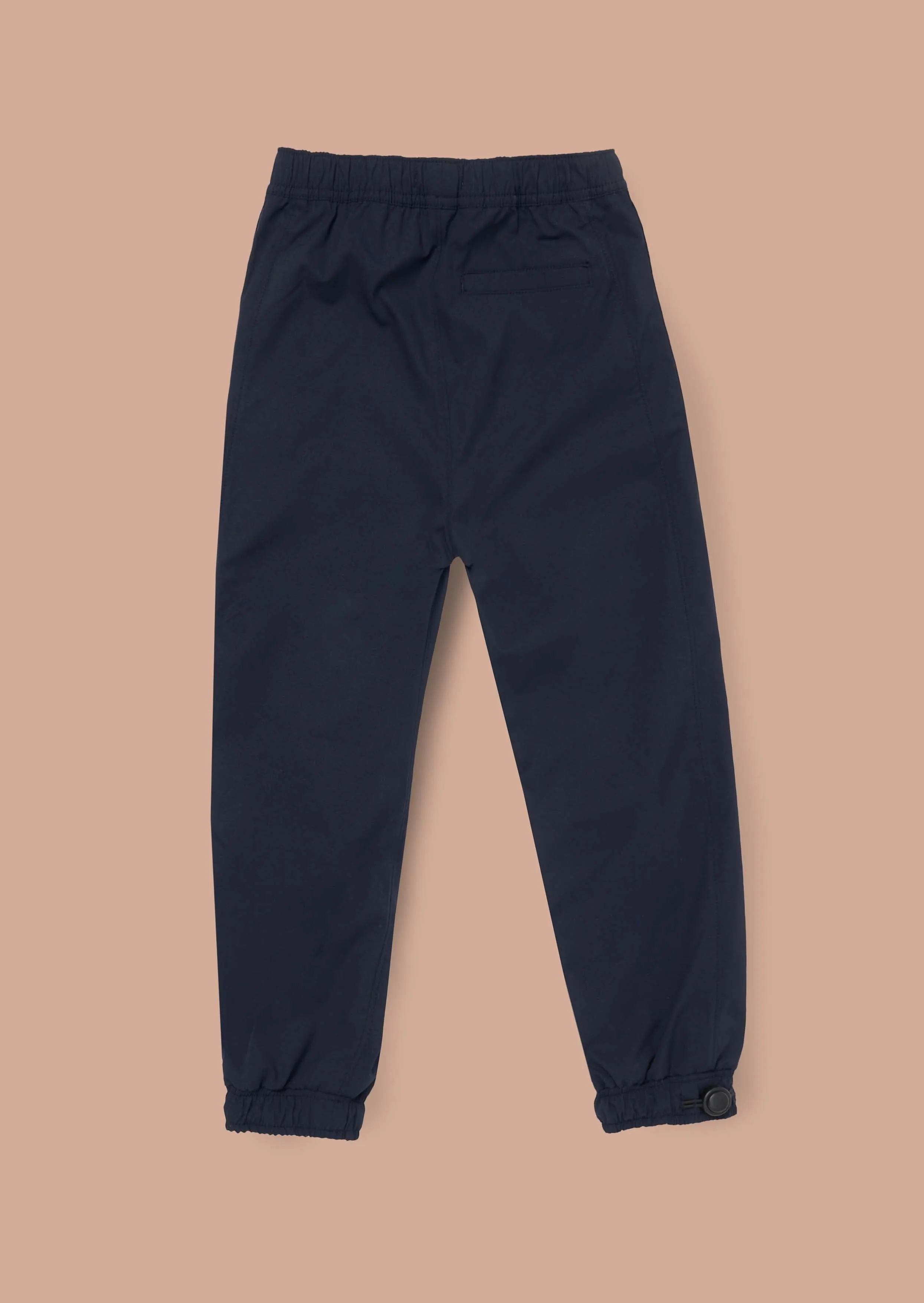 Frank Navy Panelled Mix Fabric Joggers