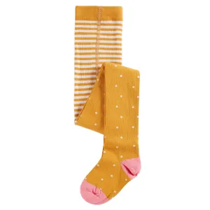 Frugi Frugi Infant Tights Gold Spot