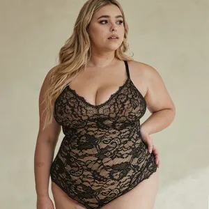 Full Lace Slimming Bodysuit One Piece Shaper