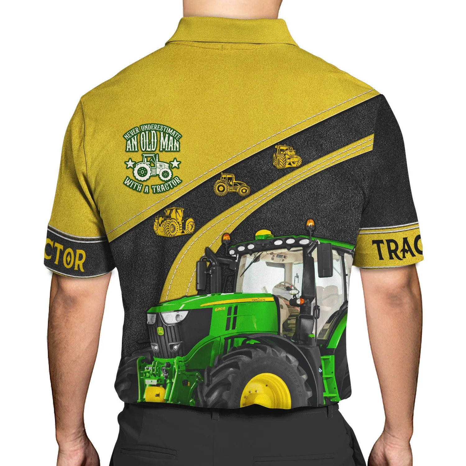 Funny Farmer - Never Underestimate An Old Man With A Tractor Hoodie, 3D Zipper Hoodie,...
