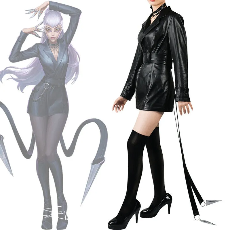 Game LOL KDA The Baddest Evelynn Fullset Cosplay Costumes