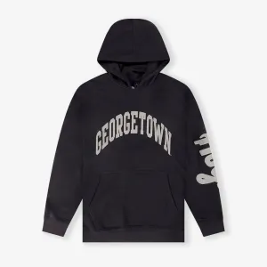 Georgetown Hoyas NCAA Puff Print Hoodie - Washed Black