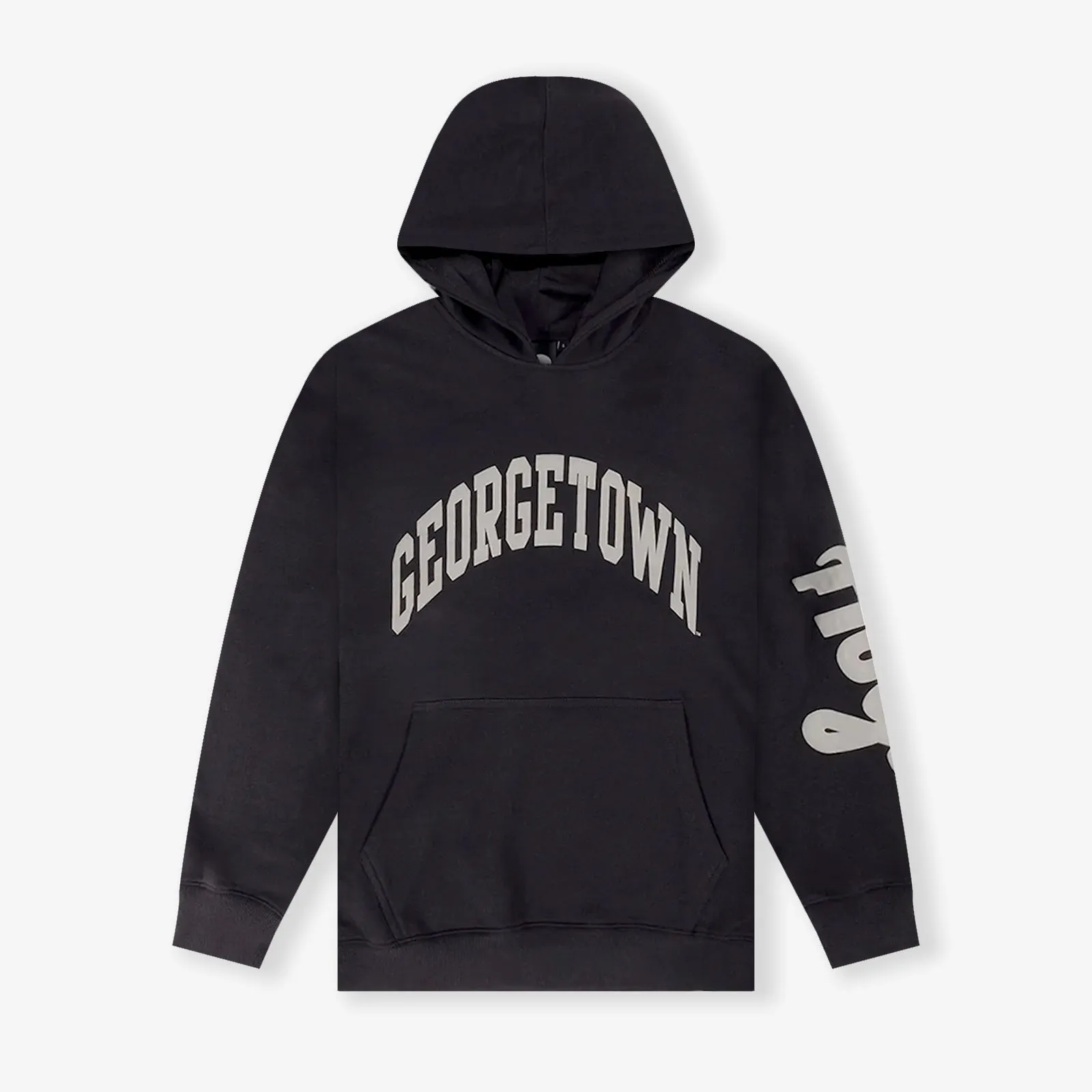 Georgetown Hoyas NCAA Puff Print Hoodie - Washed Black