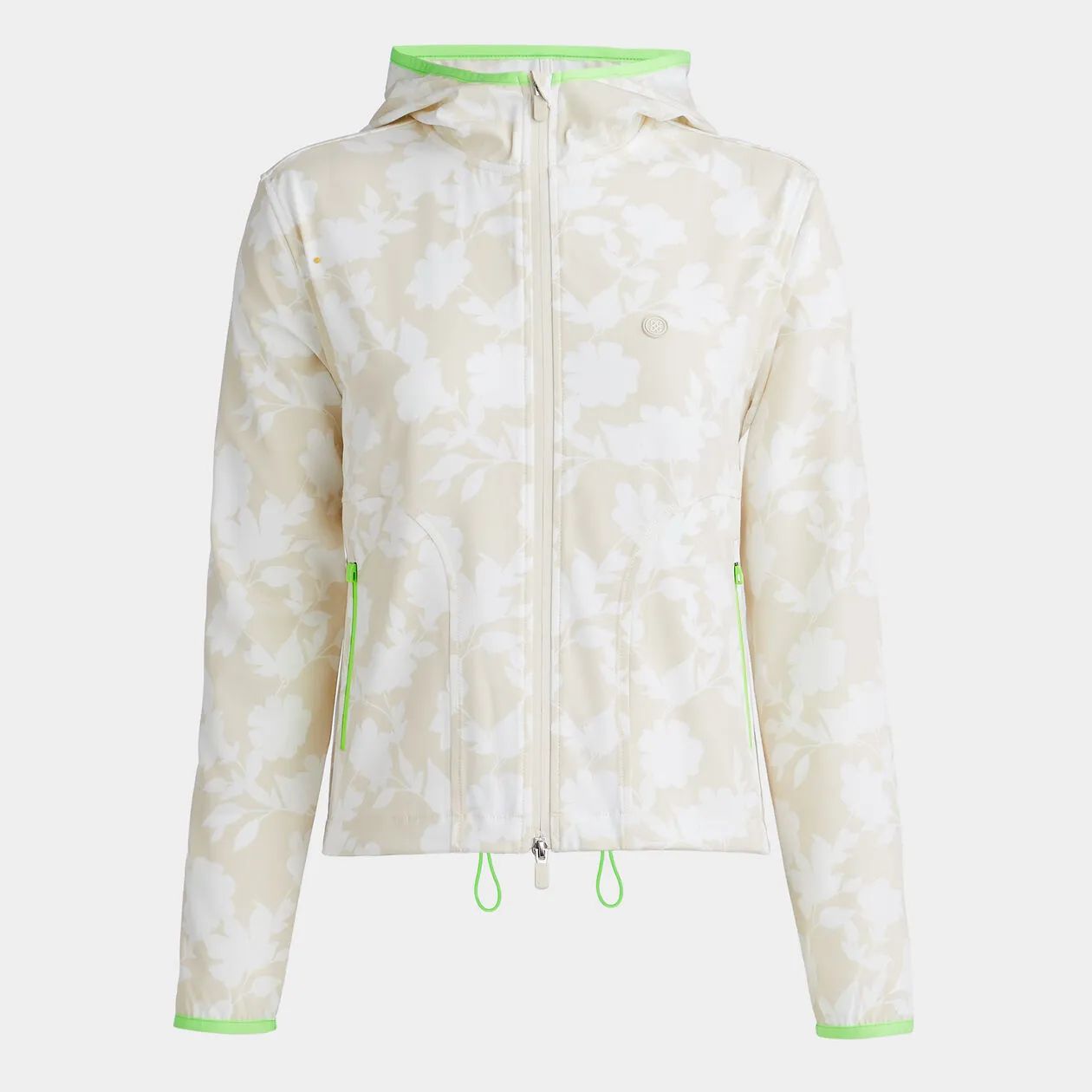 G/FORE WOMEN'S TONAL FLORAL MAVERICK 4-WAY STRETCH JACKET - STONE