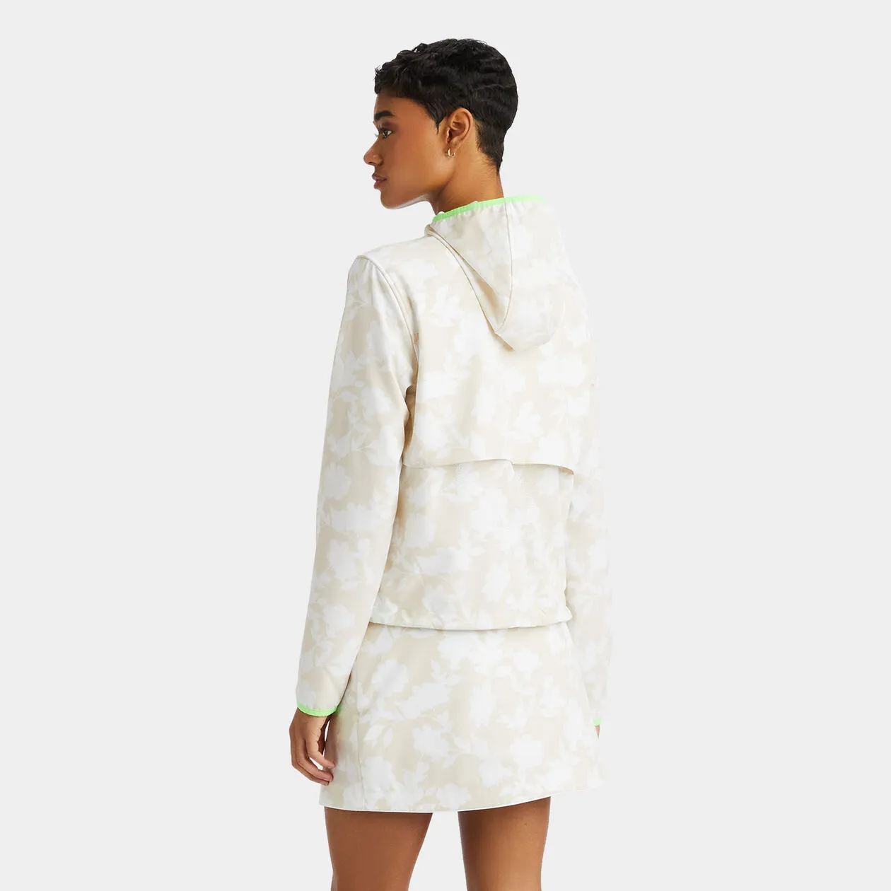 G/FORE WOMEN'S TONAL FLORAL MAVERICK 4-WAY STRETCH JACKET - STONE