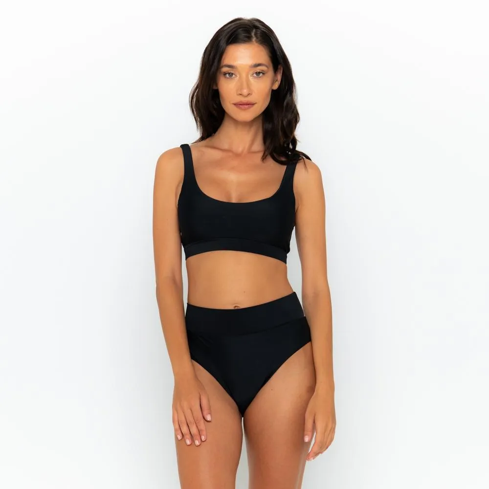 Gia Bikini Top - Black on Black