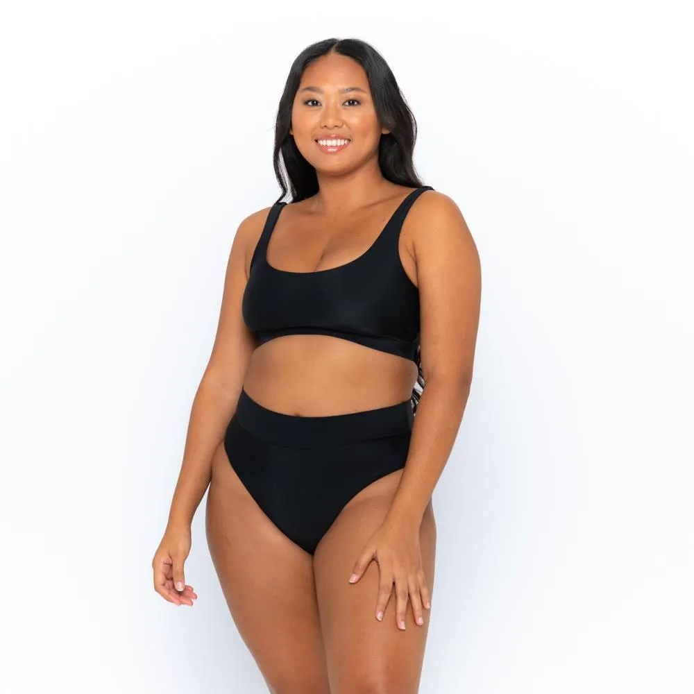 Gia Bikini Top - Black on Black