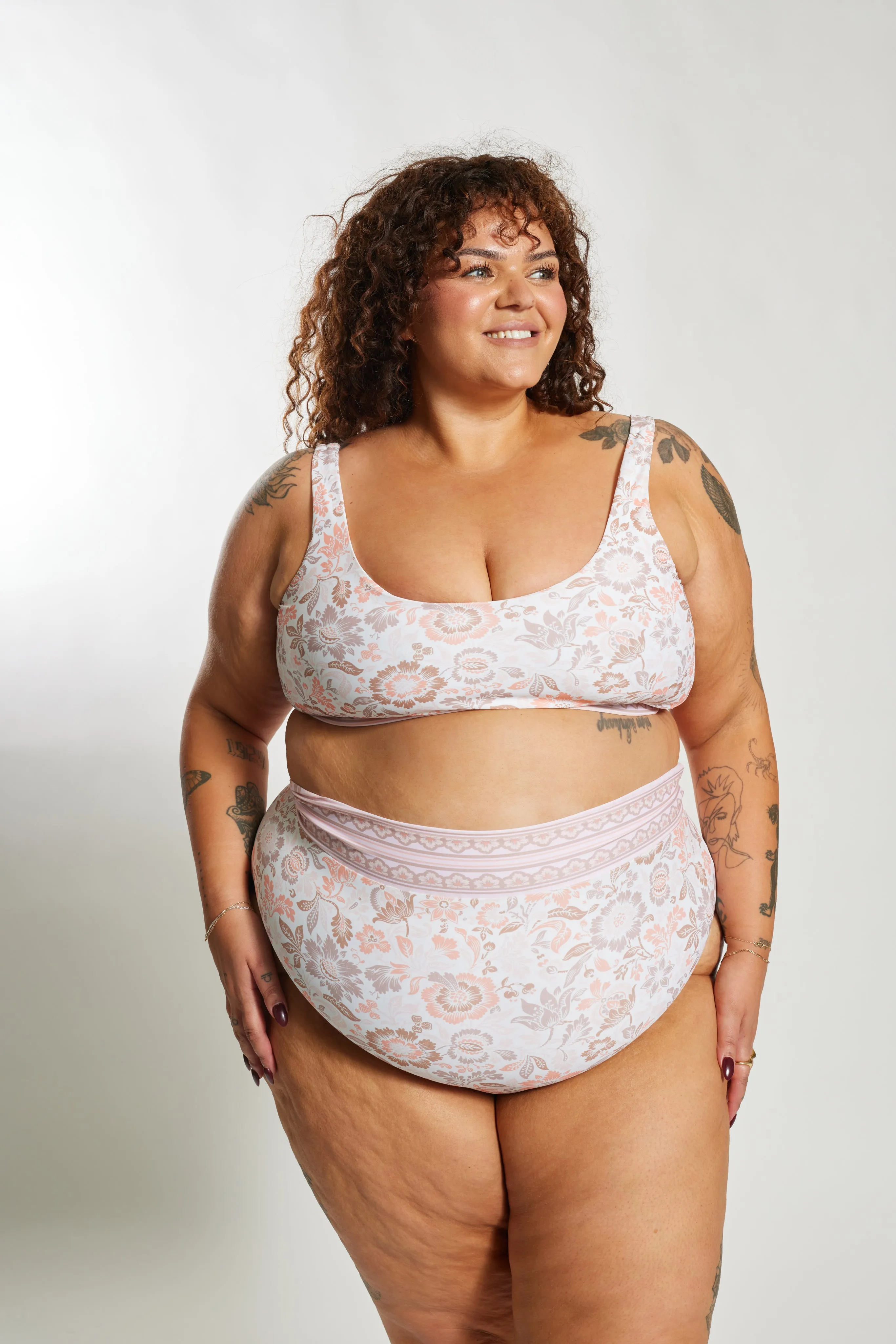Gia Bikini Top Curve - Desert Bloom
