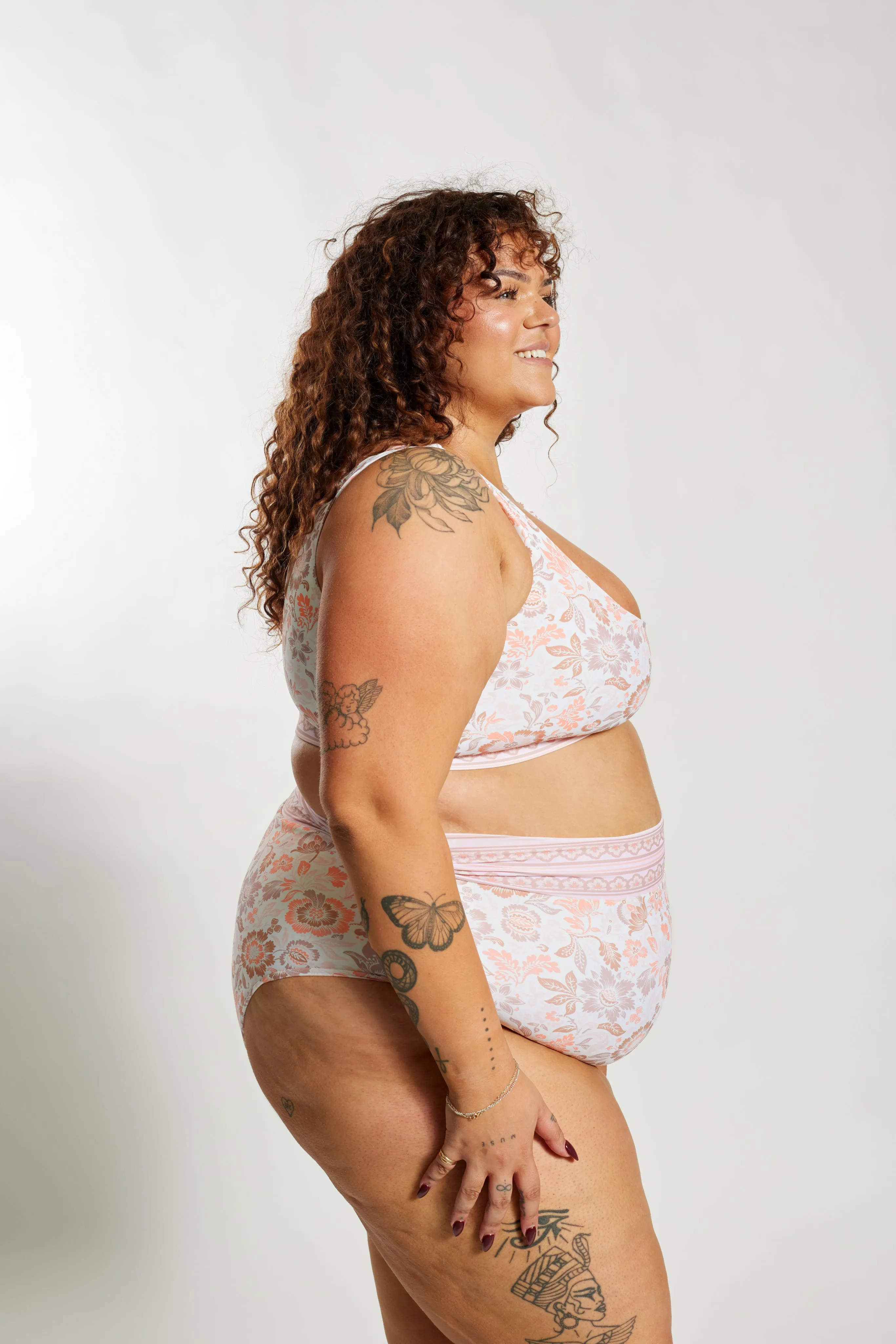 Gia Bikini Top Curve - Desert Bloom
