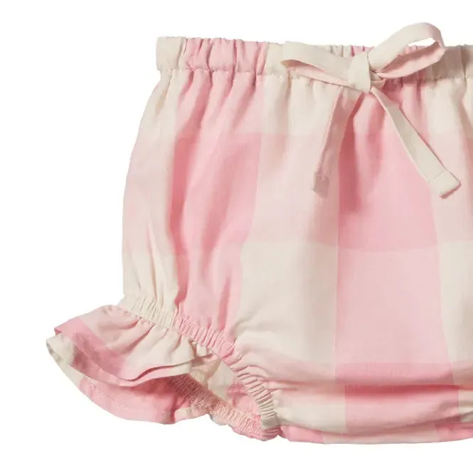 Gingham Petal Bloomers - Summer Rose