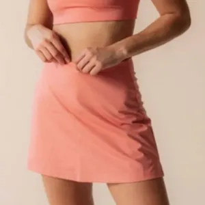 GIRLFRIEND COLLECTIVE High Rise Skort in Primrose Pastel Athleisure Travel Sz L