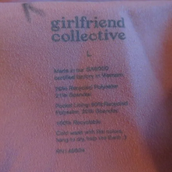 GIRLFRIEND COLLECTIVE High Rise Skort in Primrose Pastel Athleisure Travel Sz L