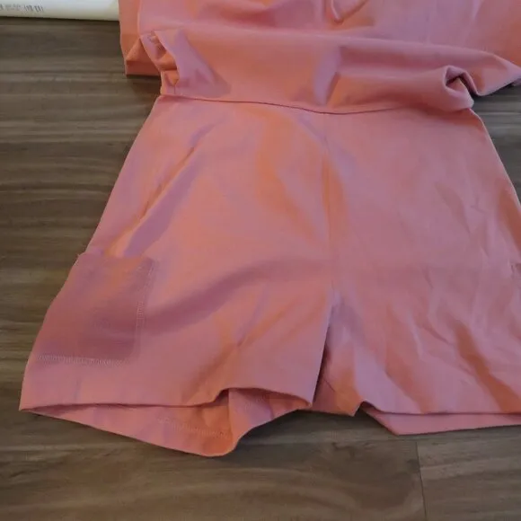 GIRLFRIEND COLLECTIVE High Rise Skort in Primrose Pastel Athleisure Travel Sz L