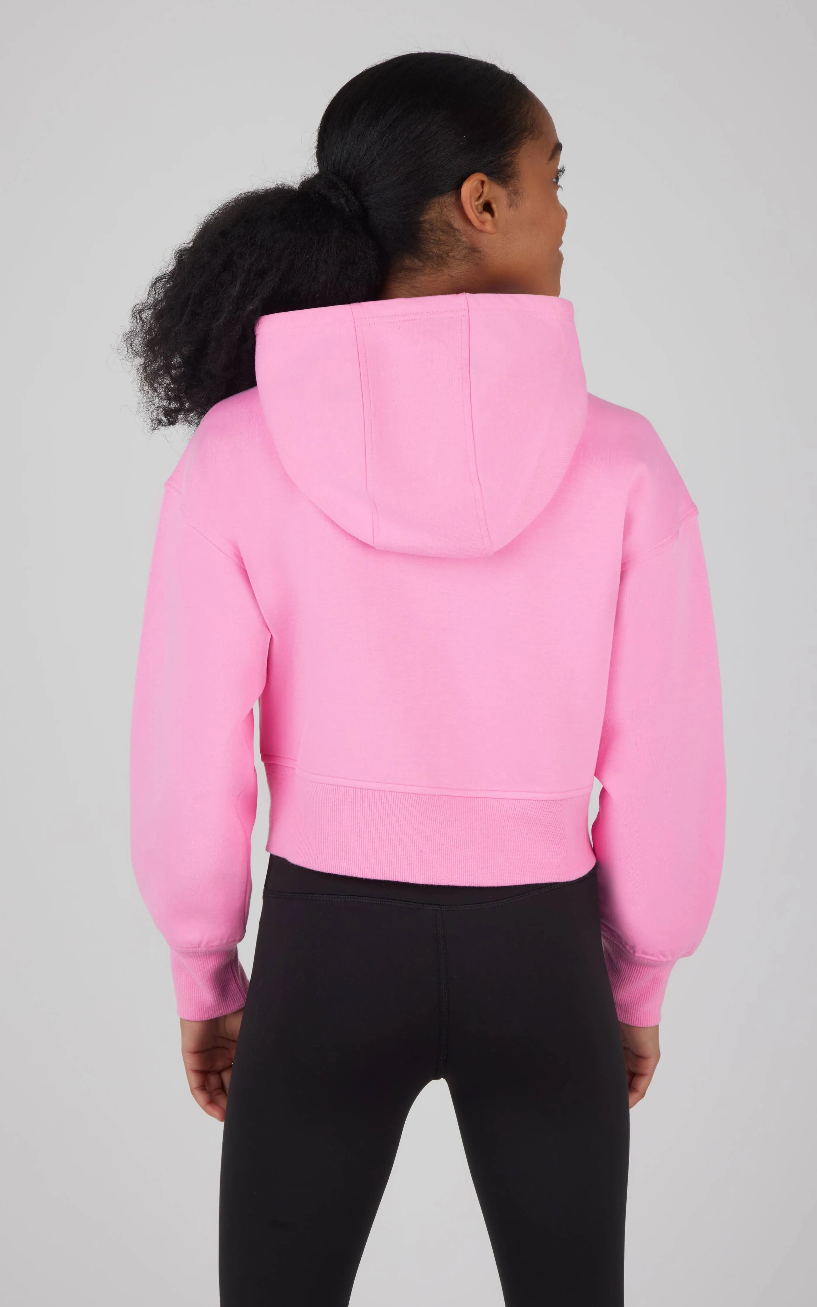 Girls Scuba Full Zip Everyday Hoodie Jacket: MOONLITE MAUVE..