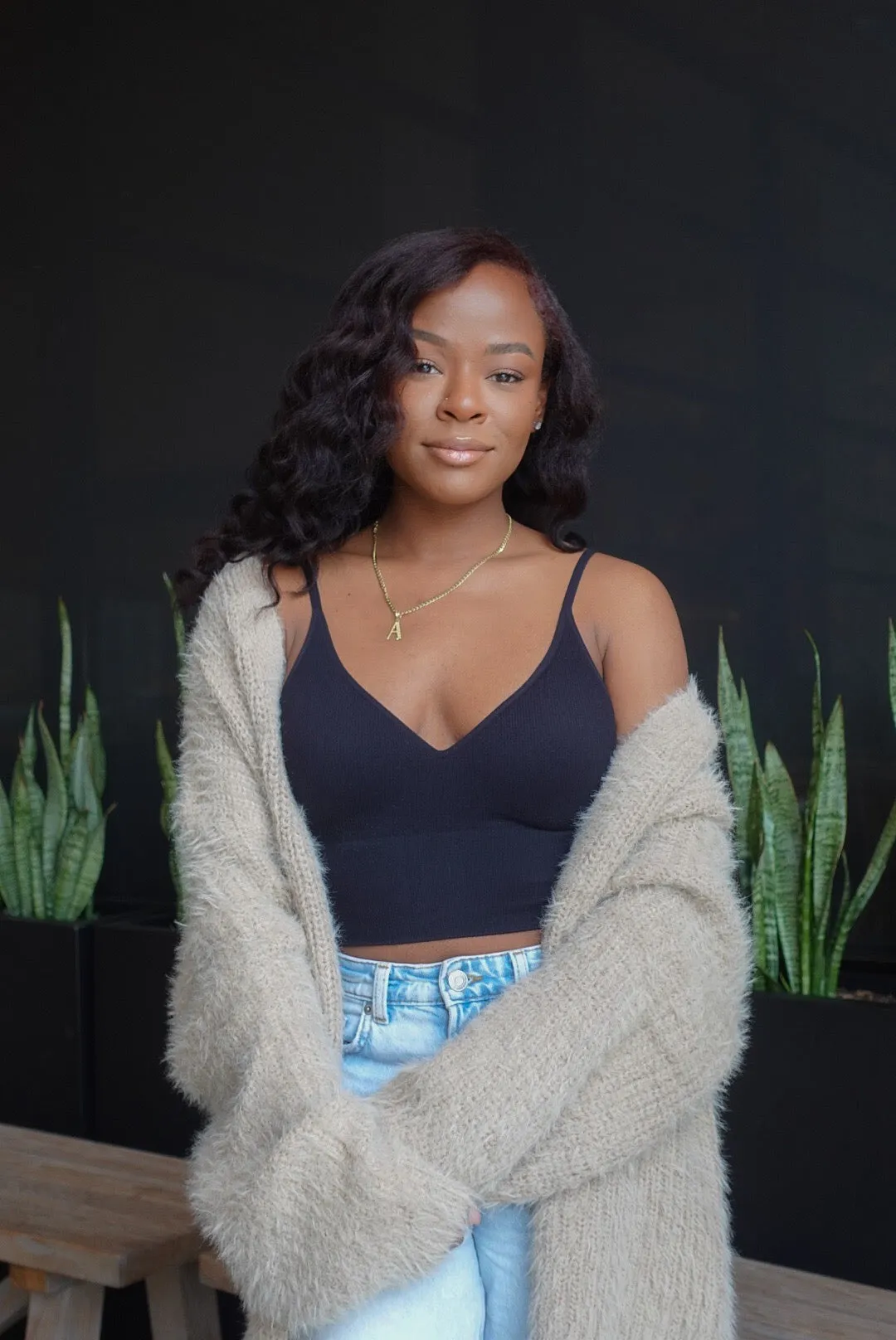 Give Me More Bralette Top(Black)