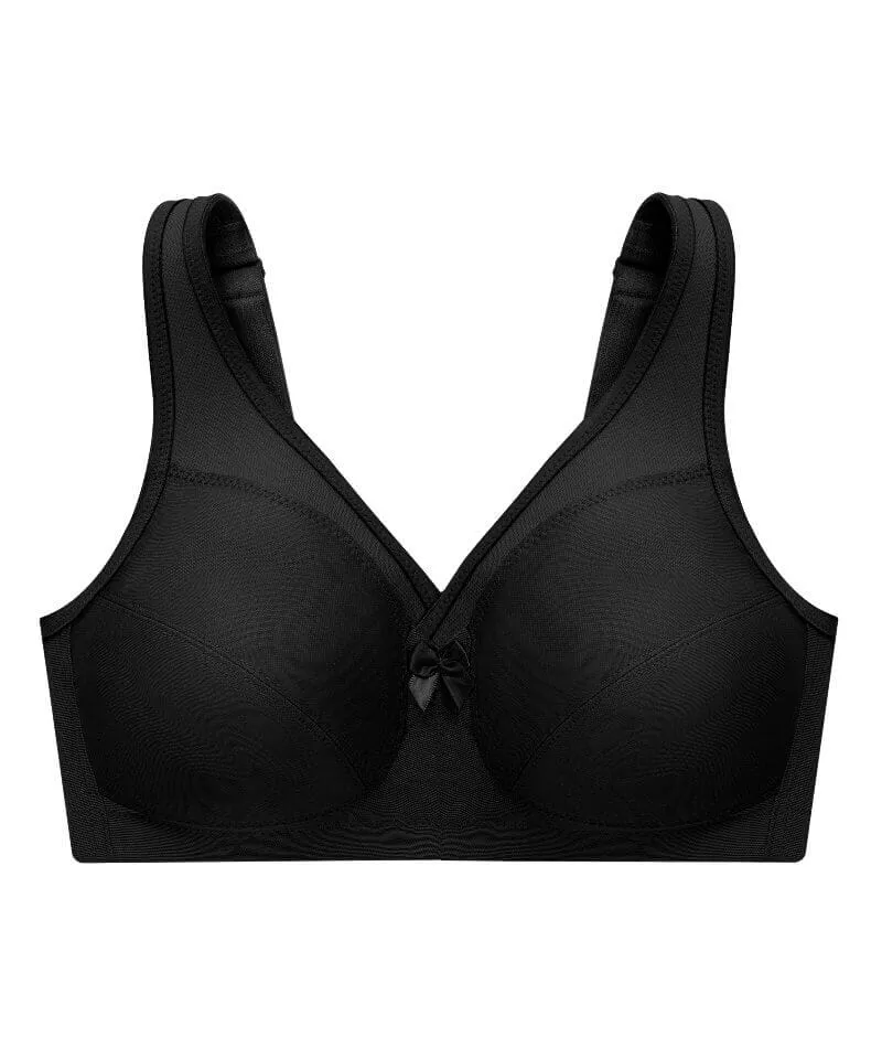 Glamorise Magiclift Active Support Wire-Free Bra - Black