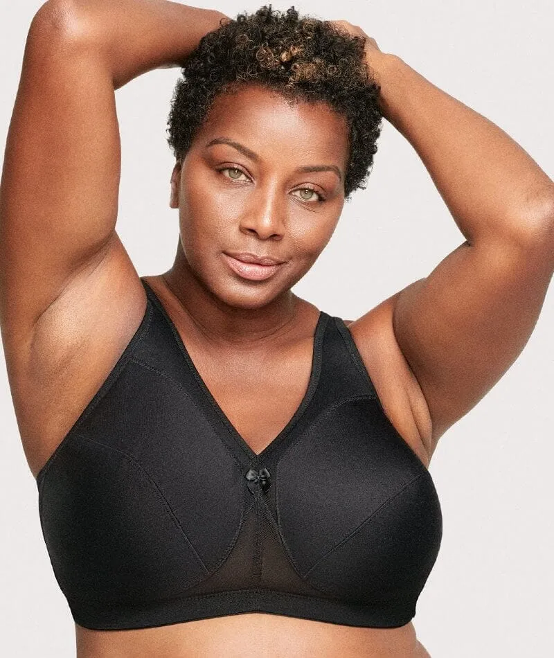Glamorise Magiclift Active Support Wire-Free Bra - Black