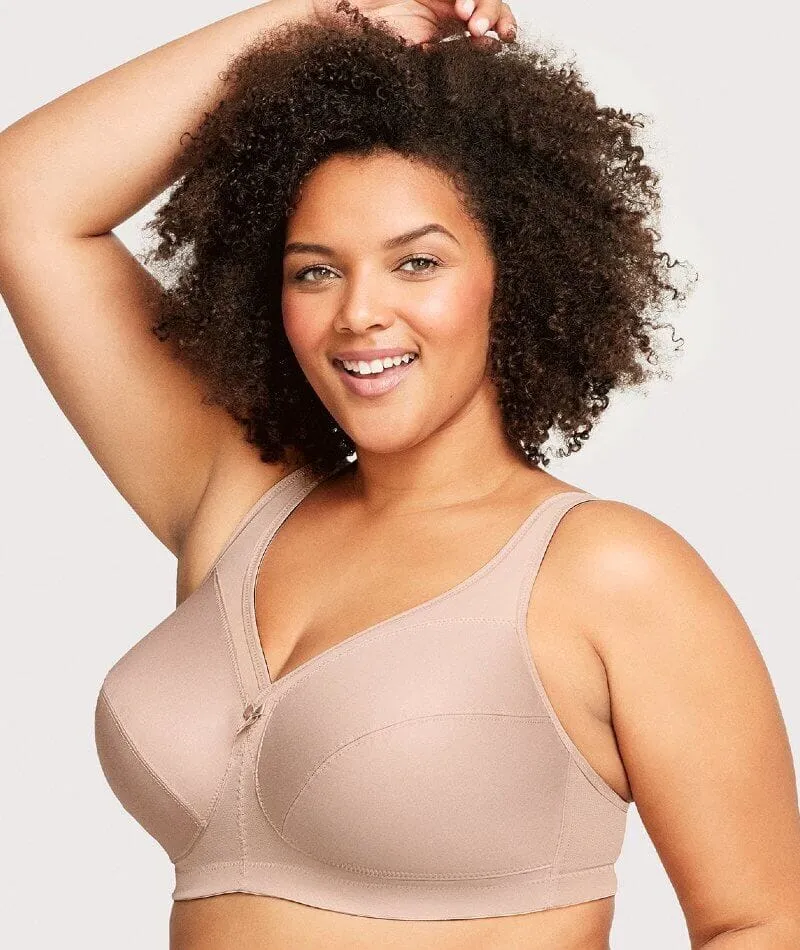 Glamorise Magiclift Active Support Wire-Free Bra - Cafe