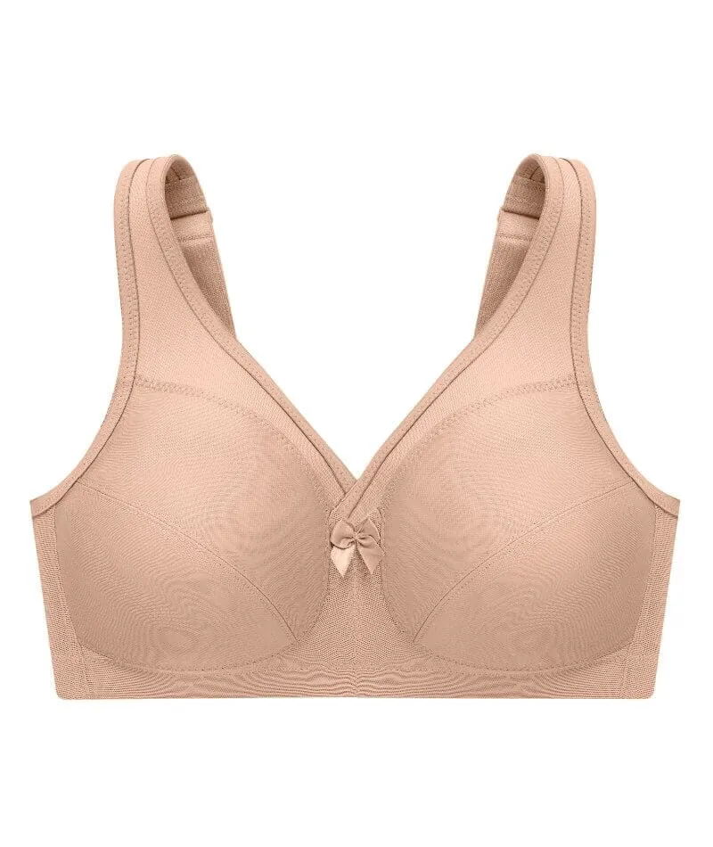 Glamorise Magiclift Active Support Wire-Free Bra - Cafe