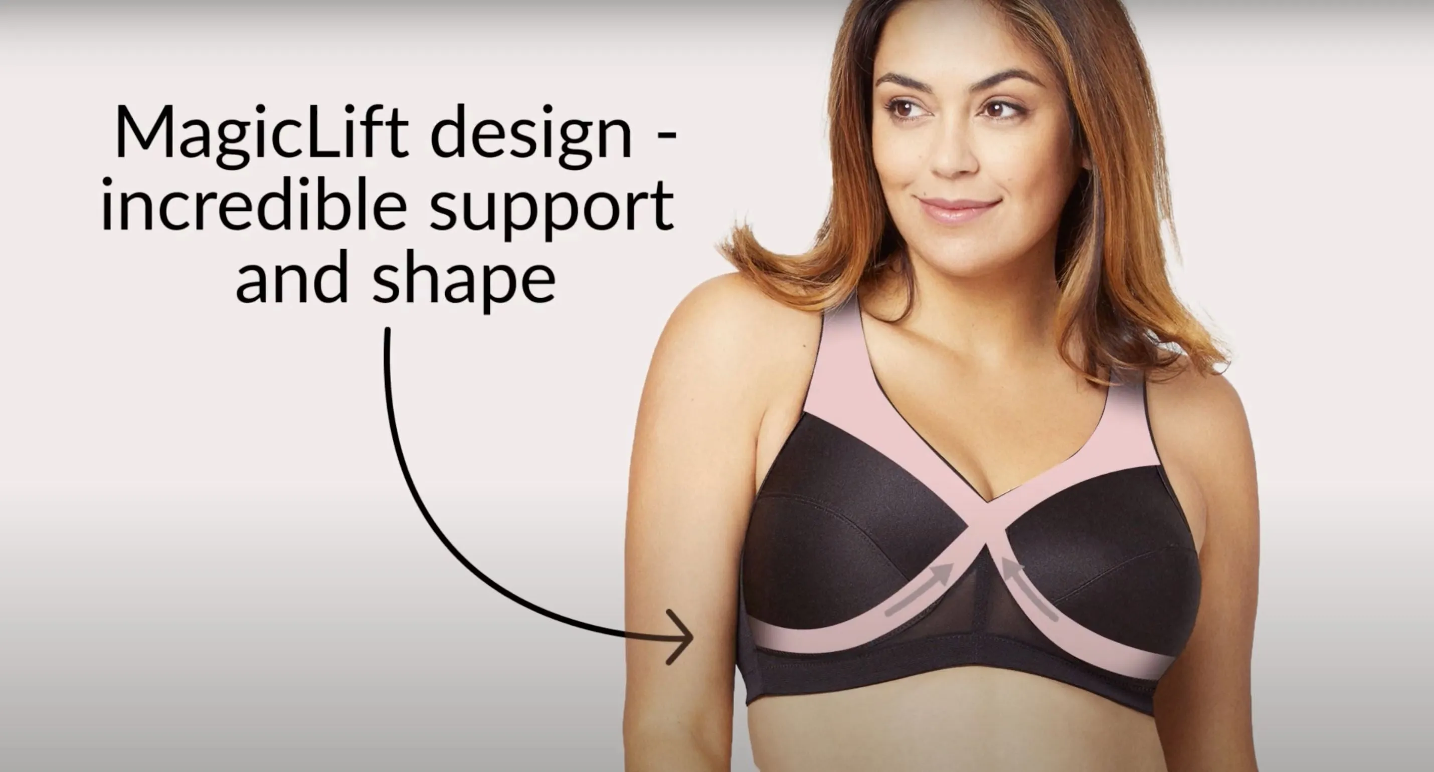 Glamorise Magiclift Active Support Wire-Free Bra - White