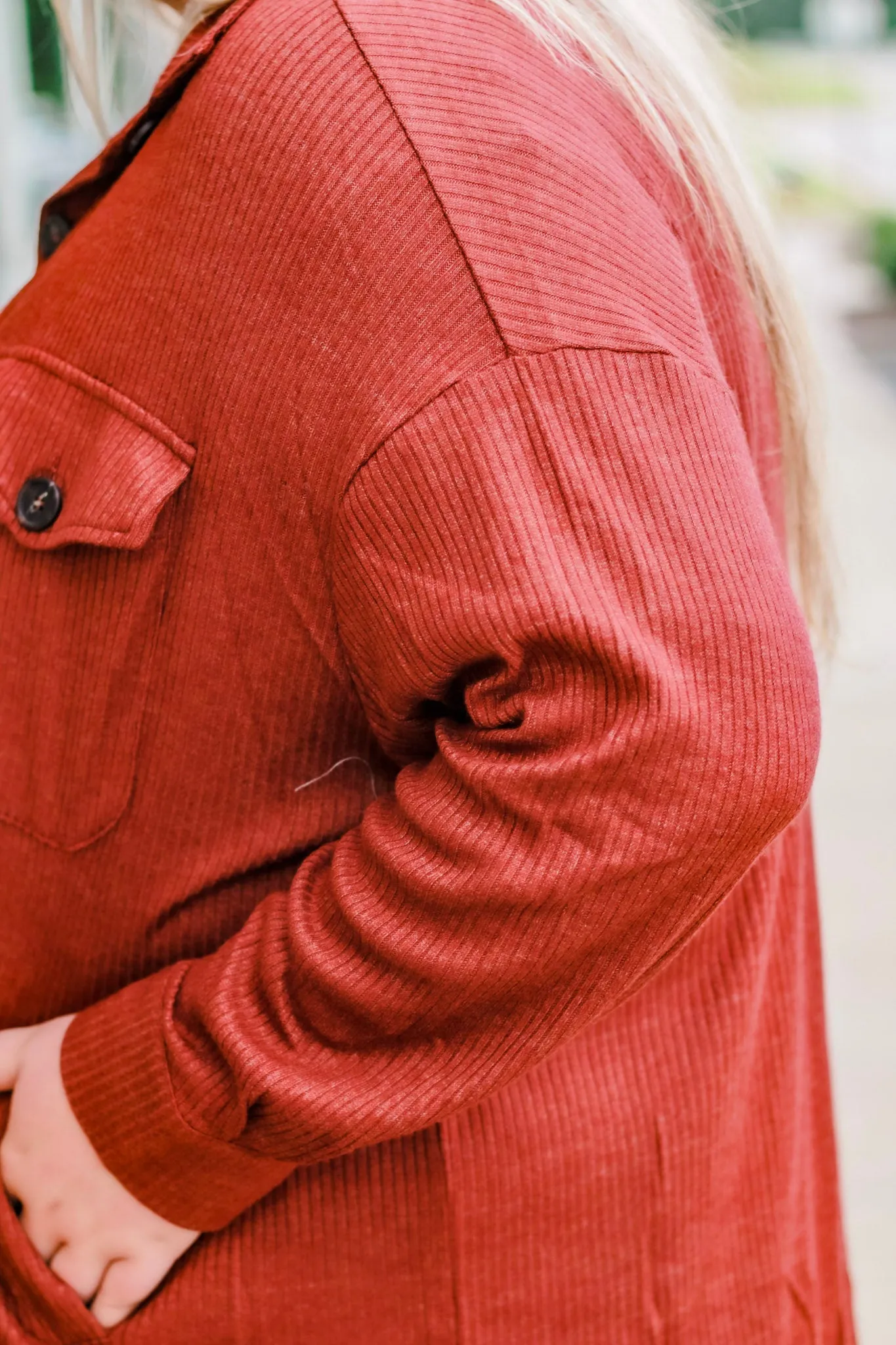 Glory Days Ribbed Top in Burgundy