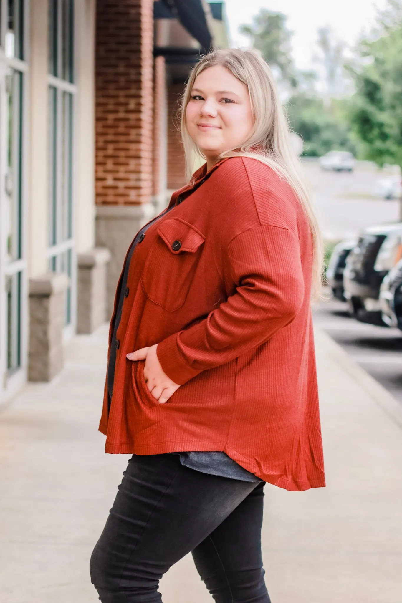 Glory Days Ribbed Top in Burgundy