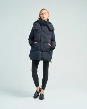 gortex a-line oversized coat